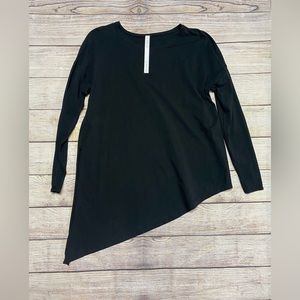 Lululemon asymmetrical black long sleeve shirt